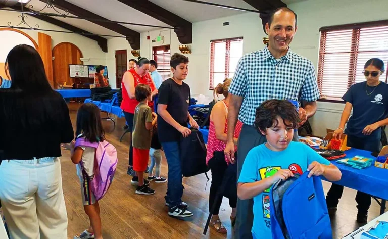 San Gabriel Students Get Backpacks